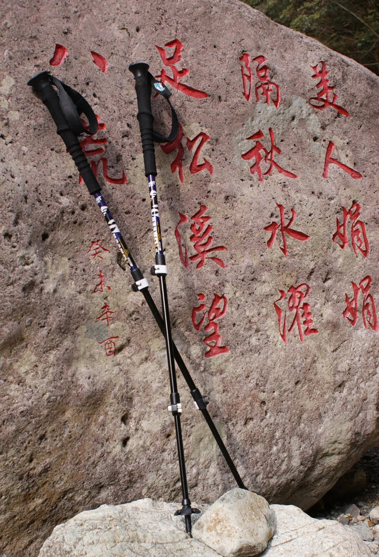 2Pcs/Pair Pioneer Trekk Poles Nordic Walking stick Telescopic Alpenstock Aluminum Alloy Shooting Walking Stick Crutch Senderismo