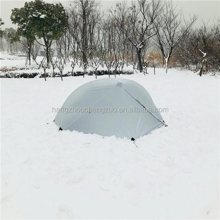 Ultralight Double Layer 1 Person Camping Tent, CZX-217 Waterproof Ultralight 1 Person Backpacking Tent Come with Footprint