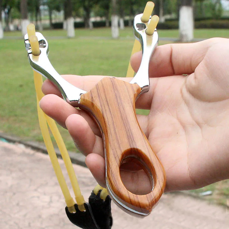 Popular Powerful Sling Shot Aluminium Alloy Slingshot Camouflage Bow Catapult Outdoor Hunting Slingshot Hunt Tool Accessories