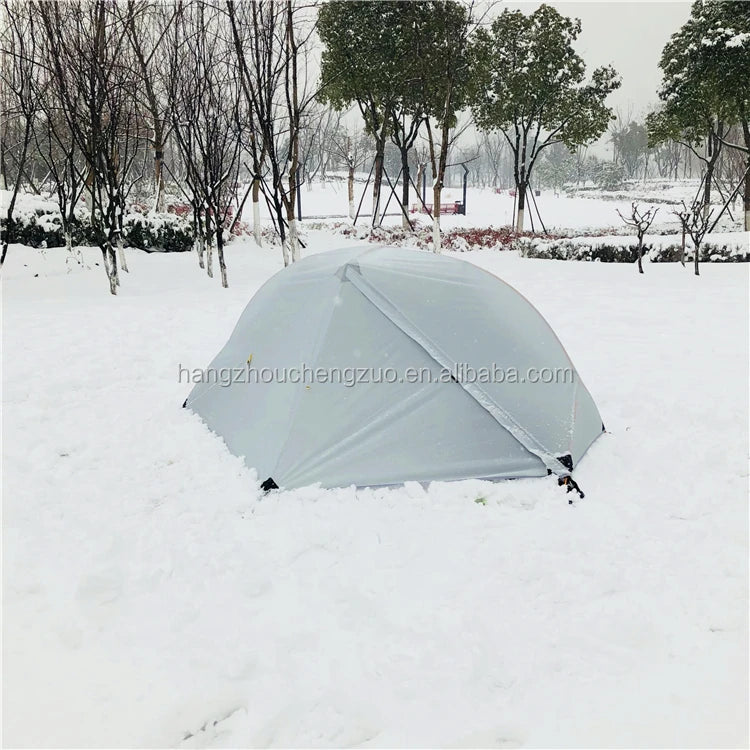 Ultralight Double Layer 1 Person Camping Tent, CZX-217 Waterproof Ultralight 1 Person Backpacking Tent Come with Footprint