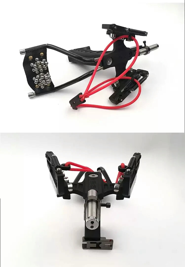Strong Sling Shot with rubber band Powerful Hunting Fishing Laser Slingshot stainless steel slingshot professional Catapult