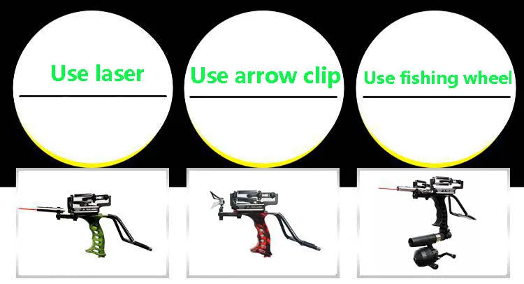 Strong Sling Shot with rubber band Powerful Hunting Fishing Laser Slingshot stainless steel slingshot professional Catapult
