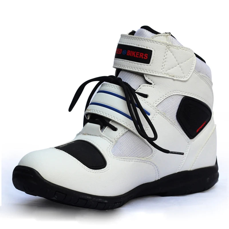 Motorcycle Men's Boots Casual Shoes Microfiber Leather Moto Motocross Riding Boots Motorbiker Shoes Men