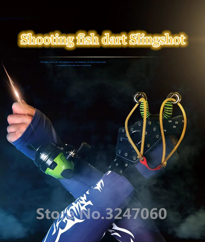Outdoor Powerful Multi-Function Fishing Shooting Fish Slingshot Catapult Hunting Sling Shot Arrow kit slingshot Fish Darts Set