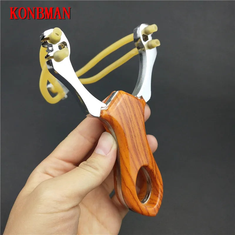 Popular Powerful Sling Shot Aluminium Alloy Slingshot Camouflage Bow Catapult Outdoor Hunting Slingshot Hunt Tool Accessories