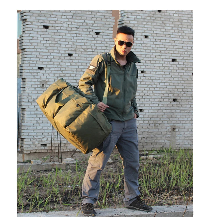 90L Large Capacity Man Tactical Backpack Bags 900D Waterproof Outdoor Hiking Camping Climbing Bag Travel Rucksack