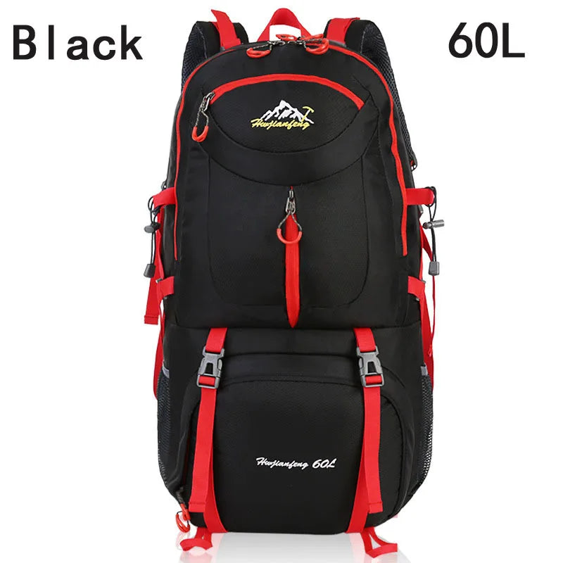 40L 50L 60L Outdoor Climbing Hiking Waterproof Anti-wear Bags Sports Large Capacity Backpack Men Women Camping Mountain Rucksack