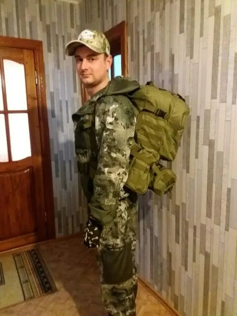 Outdoor Molle Military Tactical Backpack, Sports Bag, Waterproof, Camping, Hiking, Travel, Hot Outlife, 50L