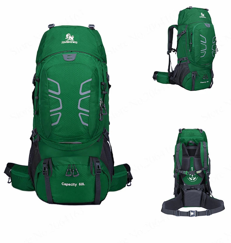 60L Waterproof Climbing Hiking Outdoor Backpack Women&Men Bag Camping Mountaineering Backpack Sport Bike Travel Bags