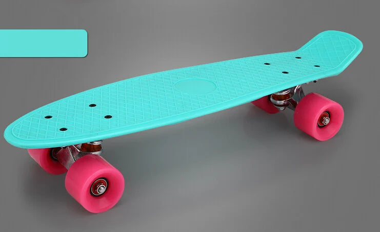 1pcs 45cm 65 Style Skateboard Retro Girl Boy Cruiser Mini Longboard Skate Fish Long Board Roller Scooters