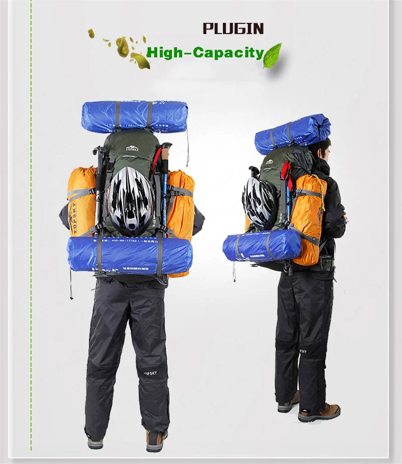 45L-60L Camping Outdoor Hiking Backpack Multi-function External Frame Climbing Bag Backpack Rucksacks Travel sports bag