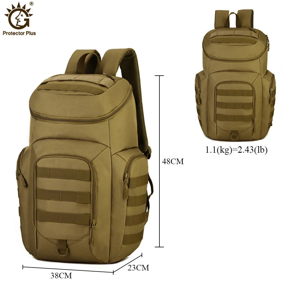 Tactical Backpack for Men and Women, Camouflage Waterproof Molle Assault Pack, Outdoor Hiking, Camping, Hunting, 40L