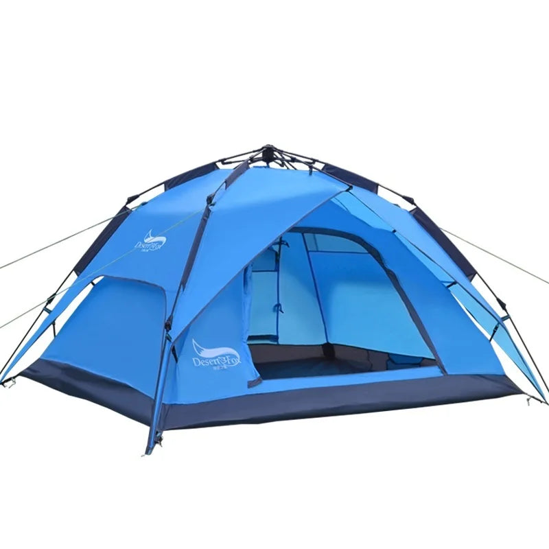 Desert&Fox Camping Tents for 3 Person Instant Pop-Up Automatic Dome Tent with Floor Tarp Quick Setup for Family Beach Hiking