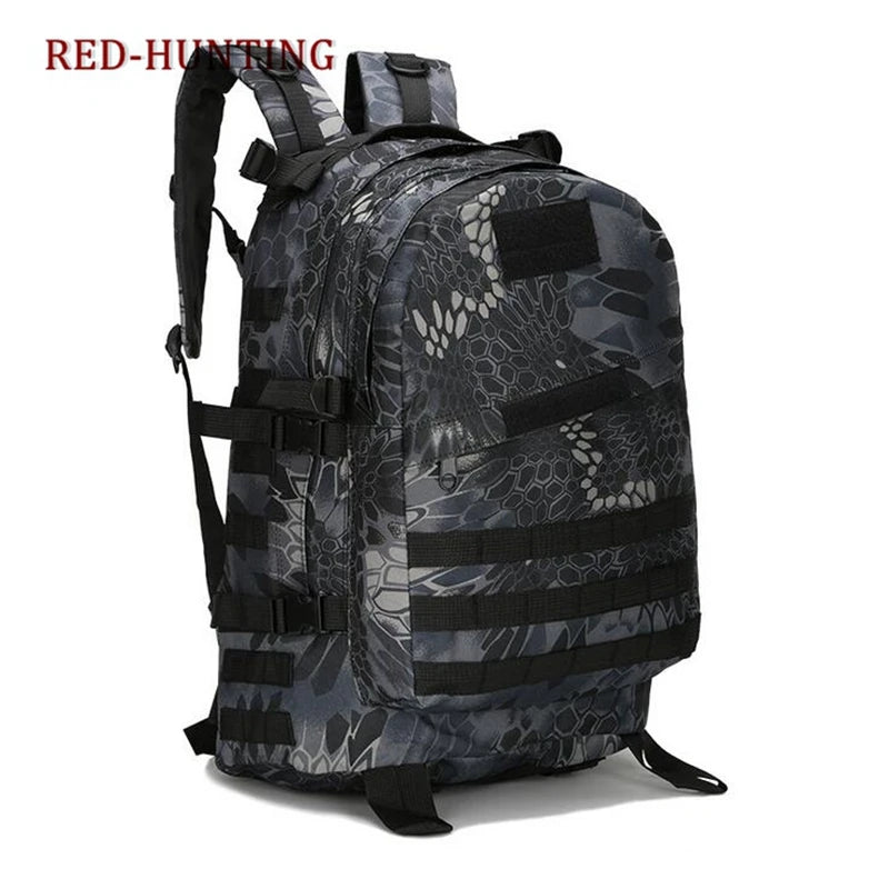 40L Waterproof 3D Military Tactics Backpack Rucksack Bag Wear-resisting Camouflage Nylon Bagpack Travel Back Pack