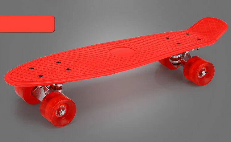 1pcs 45cm 65 Style Skateboard Retro Girl Boy Cruiser Mini Longboard Skate Fish Long Board Roller Scooters