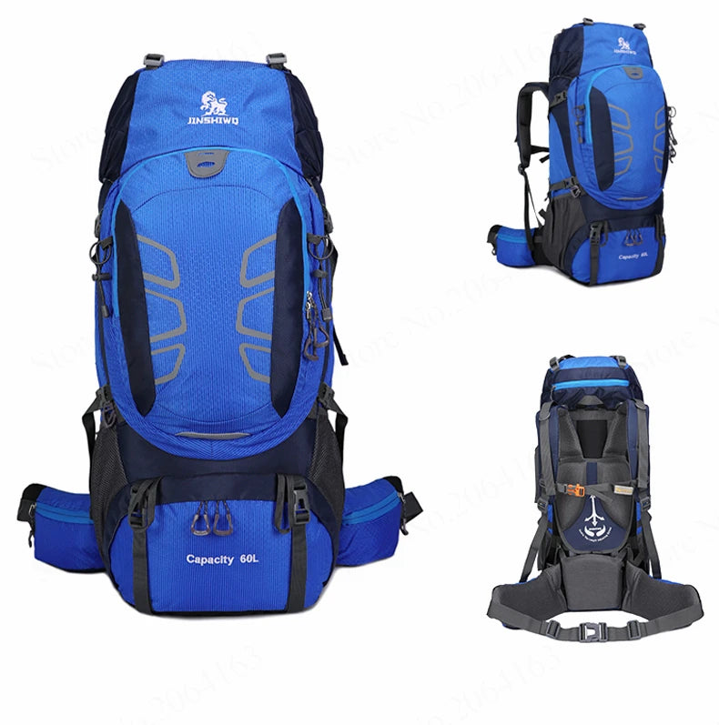 60L Waterproof Climbing Hiking Outdoor Backpack Women&Men Bag Camping Mountaineering Backpack Sport Bike Travel Bags