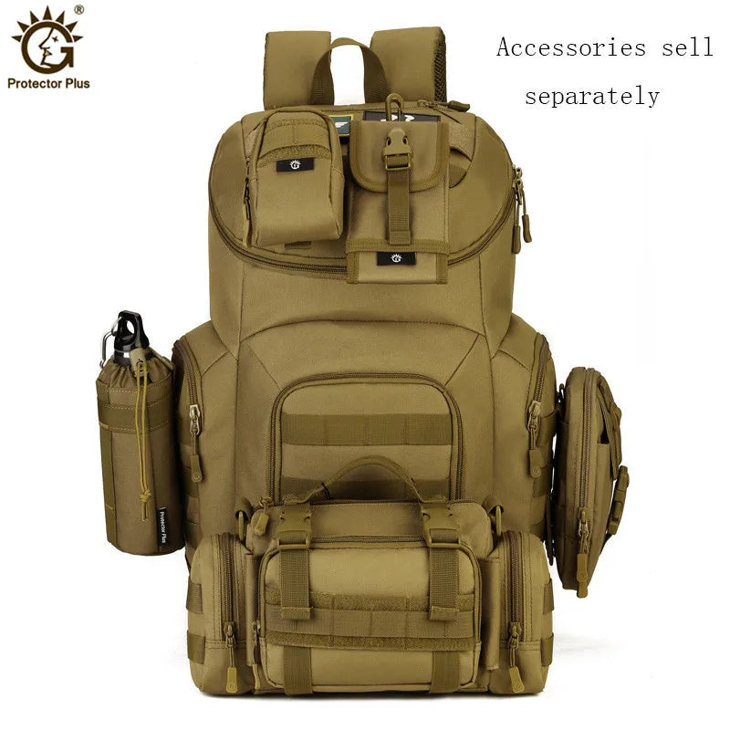 Tactical Backpack for Men and Women, Camouflage Waterproof Molle Assault Pack, Outdoor Hiking, Camping, Hunting, 40L