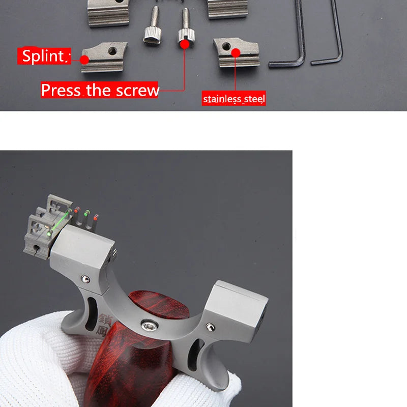 Popular Powerful Slingshot Camouflage Bow Catapult Outdoor Hunting Slingshot Hunt Tool  Stingles Stainless Steel Hunting