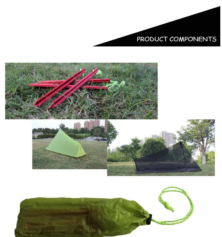 Marvquester-Ultralight Waterproof Trekking Pole, Pyramid Tent, 2-Layer, UL