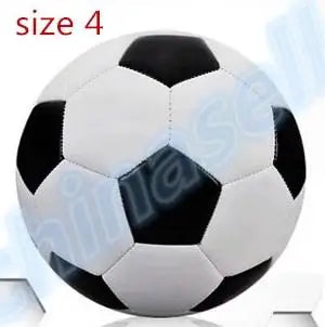 1pcs Classic black white child Size 4 Outdoor Butyl inner Football Ball kid Size PU Soccer Ball Training ball