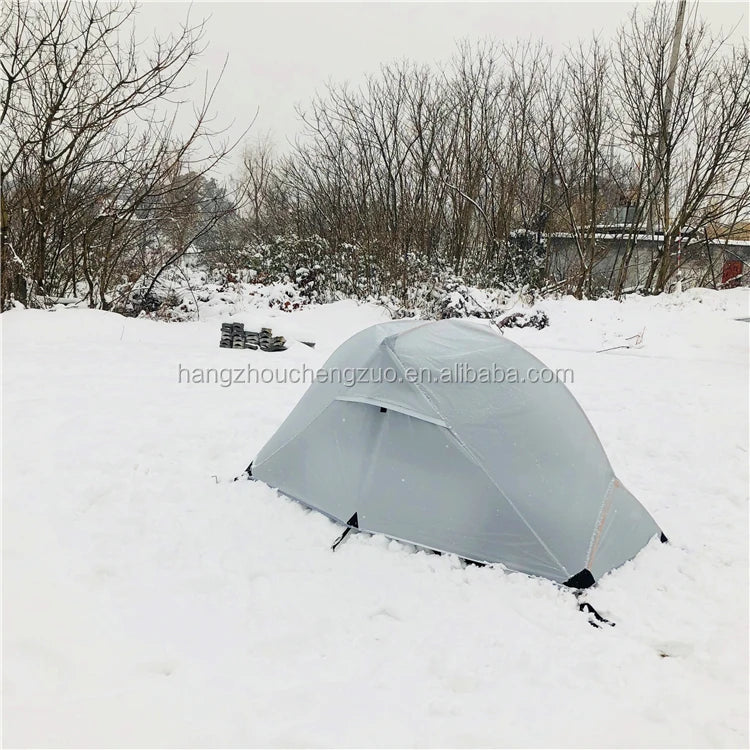 Ultralight Double Layer 1 Person Camping Tent, CZX-217 Waterproof Ultralight 1 Person Backpacking Tent Come with Footprint