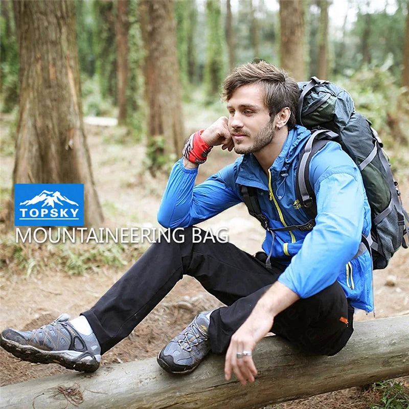 45L-60L Camping Outdoor Hiking Backpack Multi-function External Frame Climbing Bag Backpack Rucksacks Travel sports bag