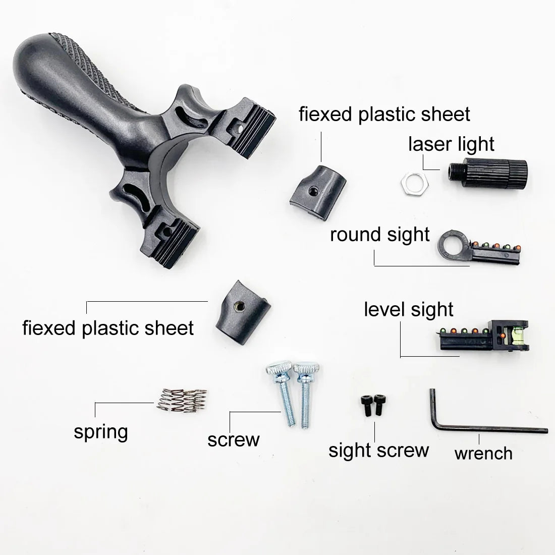 High-power Laser Aiming Slingsshot Outdoor Sports Hunting Shooting Catapult Competition Practice Slingshot Hunting Acessories