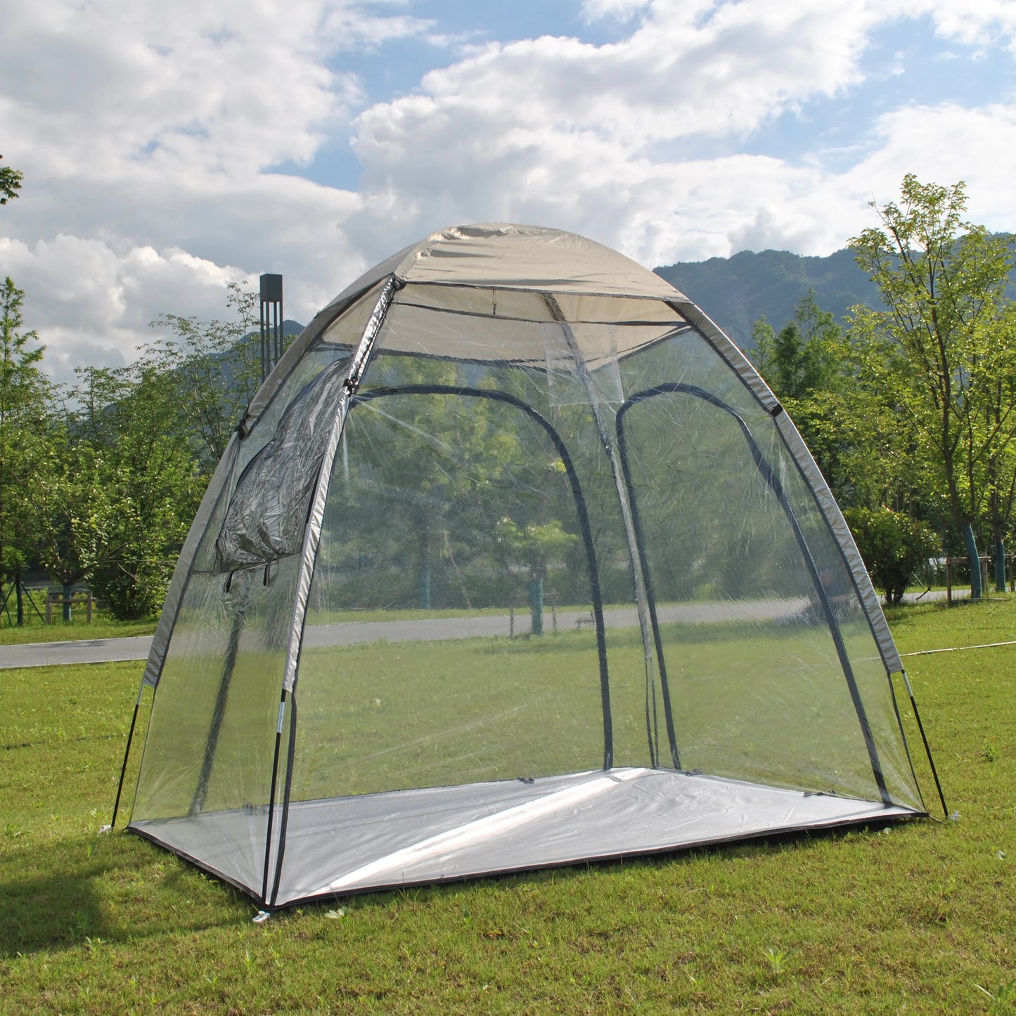 Sports Tent All Weather Clear Sport Shelter Waterproof and Windproof with Detachable Top Cover Rain Tent,PVC tent,Warm keep tent