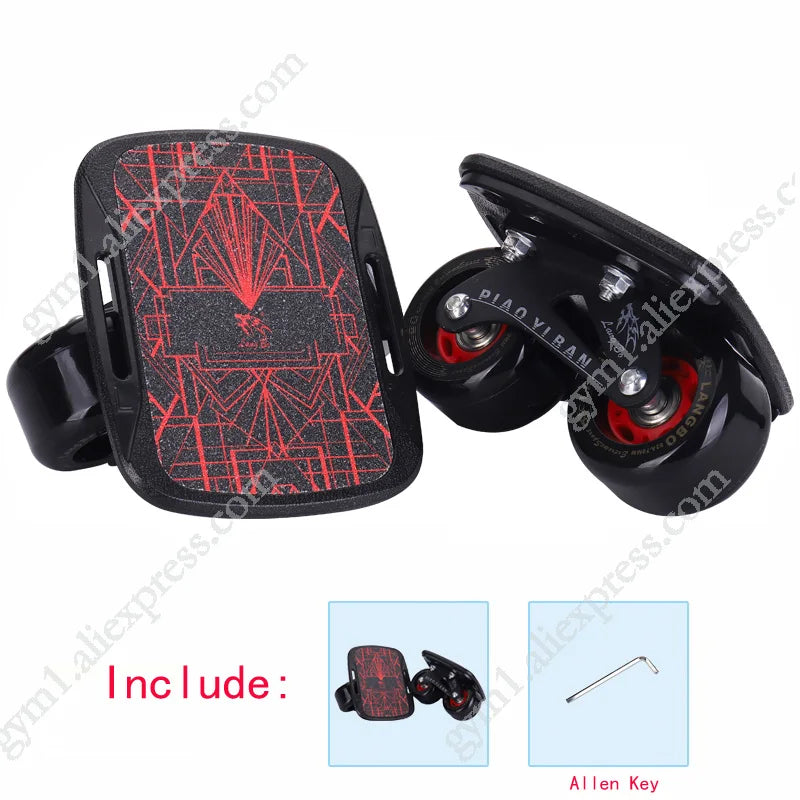 1 Pair Skateboard Aluminium Alloy Mini Drift Short Board Roller