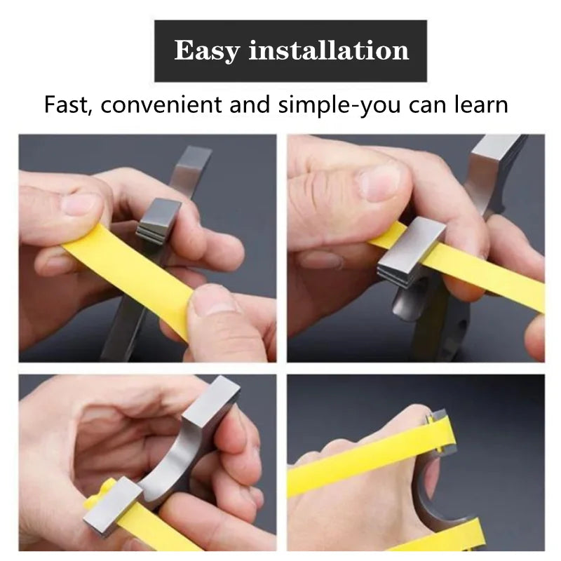 Professional Stainless Steel Slingshot With Rubber Band Bow Outdoor Shooting Game Precision Hunting Shooting Catapult new