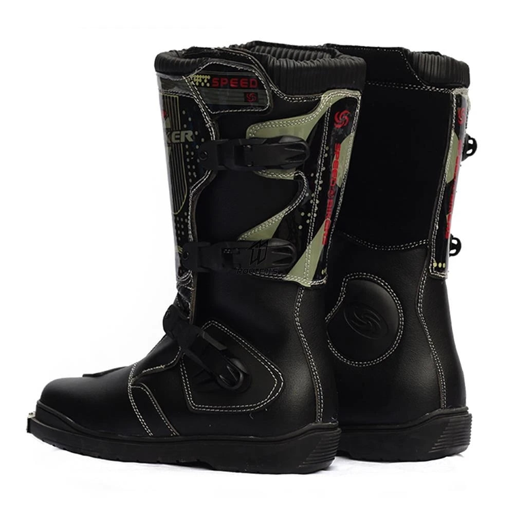 PRO-BIKER Men Motorcycle Boots Waterproof PU Botas Moto Boots Motocross Motorcycle Shoes Protection Motorcycle Long Thigh Boots