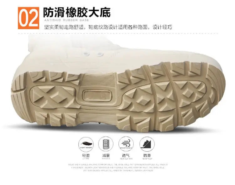 2024 Genuine summer tactical army fans high help desert combat boots tactics SWAT outdoor men's climbing shoes