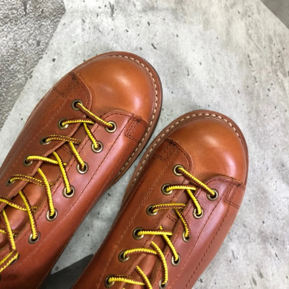 YQ2996 Rock Can Roll Size 35-49 Super Quality Genuine Italian Cow Leather Handmade Durable Goodyear Welted American Work Boots
