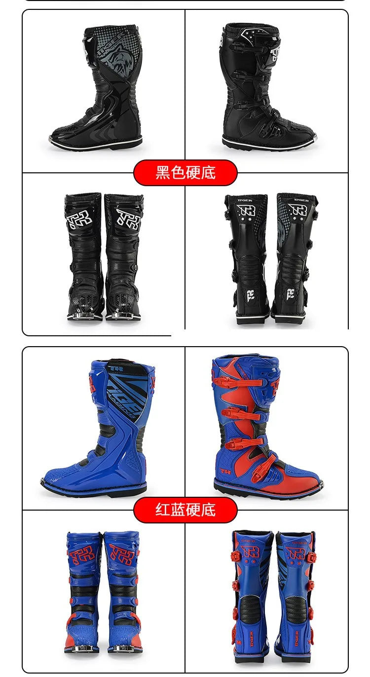 2021 NEW Motorcycle Enduro Motocross Boots Riding Mx Moto Cross Botas Motorbike Motorboats Shoes Racing Men's MTB Downhill Boots