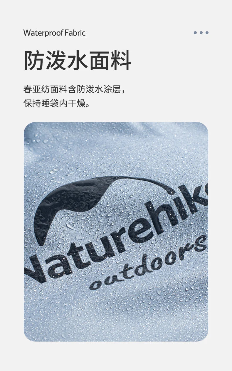 Naturehike-Children's Sleeping Bag, Extended Splicing, Camping, Hiking, Warm, Mummy, Outdoor