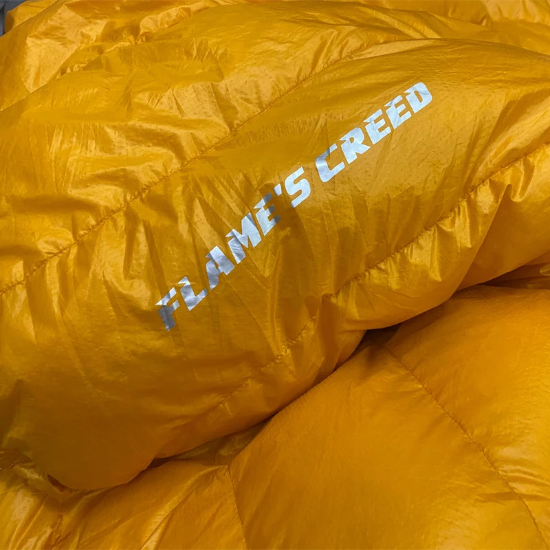 FLAME'S CREED 20D Sleeping Quilts hammock Underquilt 90% White Duck Down Mummy Sleeping Bag Blanket Mat