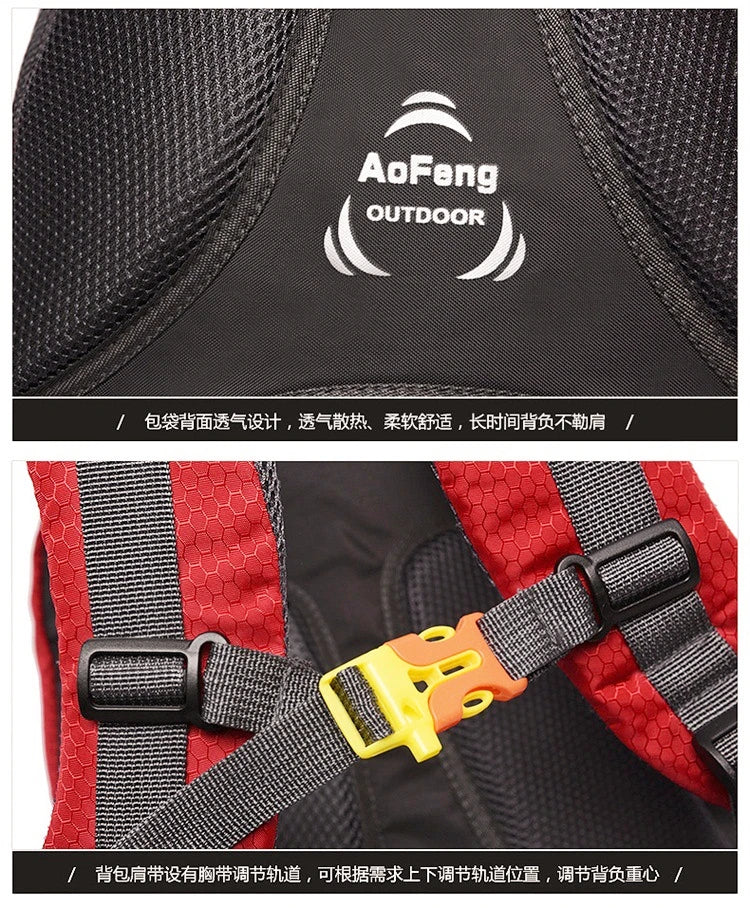 Quality Rucksack Camping Hiking Backpack Sports Bag 2021 Outdoor Travel Backpack Trekk Mountain Climb Equipment 40L Men Women