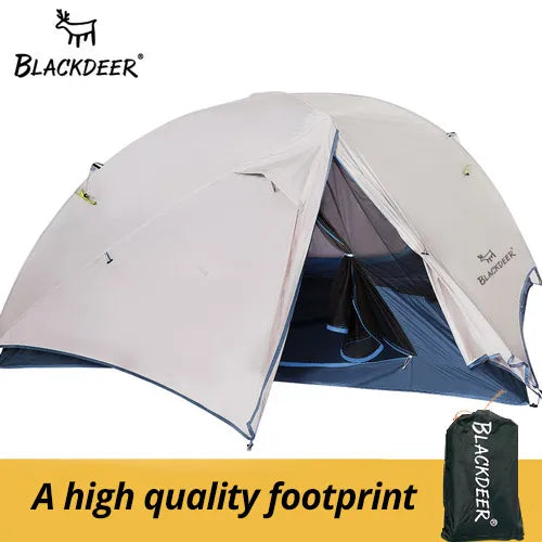 BLACKDEER 2 Person Ultralight Tent 20D Nylon Silicone Coated Fabric Waterproof Tourist Backpacking Outdoor Camping 1.47 Kg