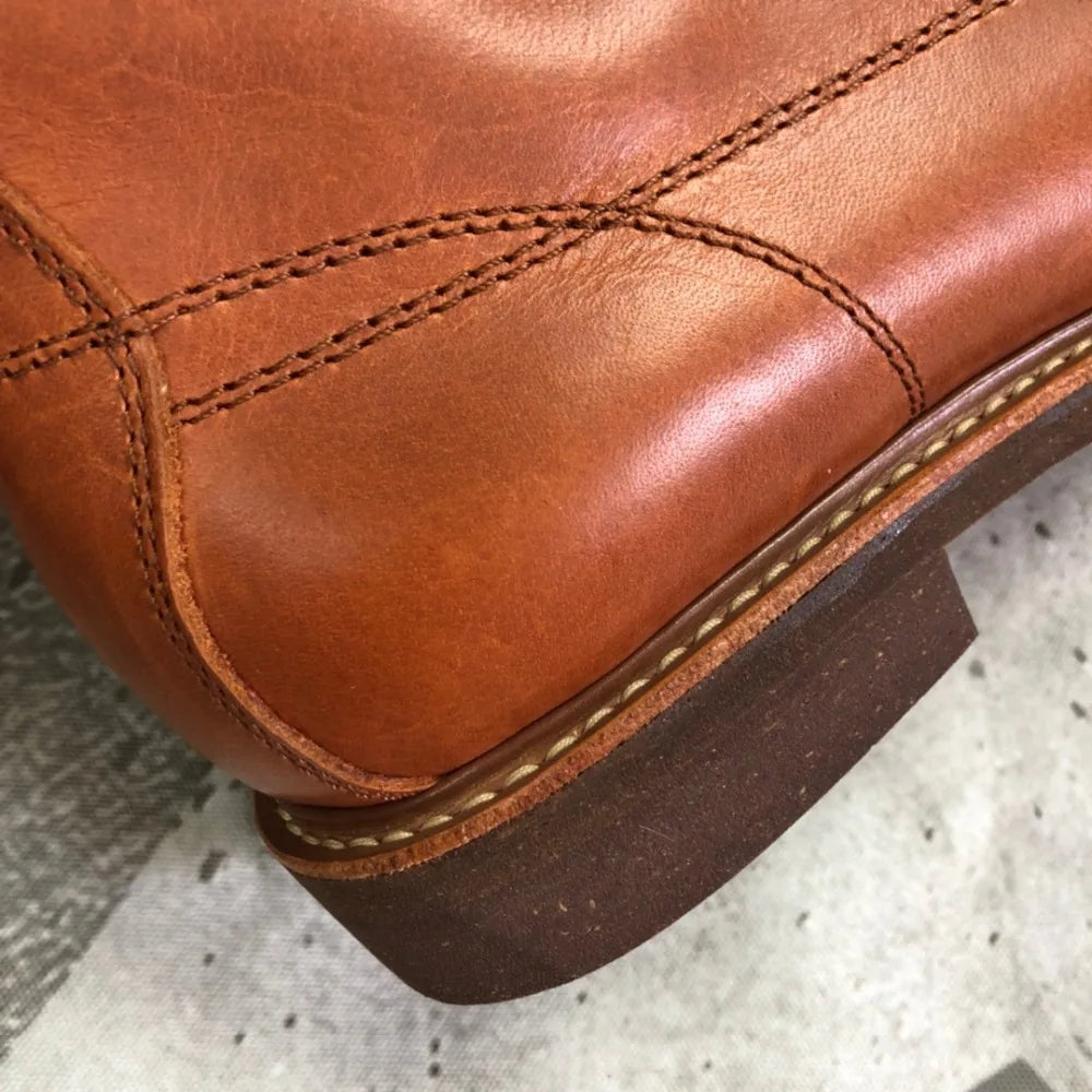 YQ2996 Rock Can Roll Size 35-49 Super Quality Genuine Italian Cow Leather Handmade Durable Goodyear Welted American Work Boots