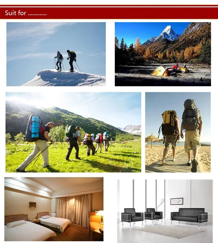 CADENO White Goose Down Filled Adult Mummy Style Sleeping Bag Fit for Winter  Autumn Thermal 10Kinds of Thickness Camping Travel