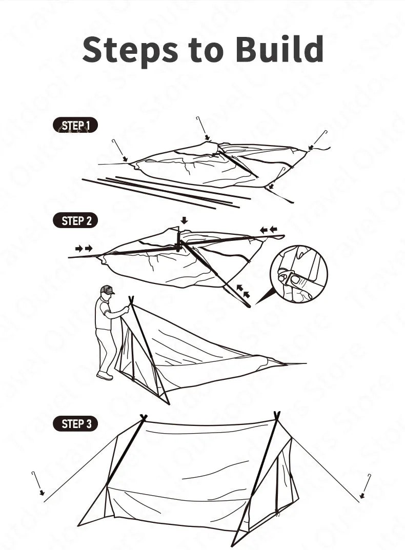 Naturehike Cotton A-Frame Ridge Tent Extended 4.8 3-season Camping Tent with Awning 2 Persons Family Outdoor Travel Waterproof