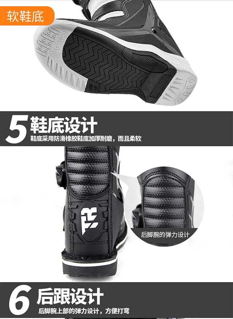 2021 NEW Motorcycle Enduro Motocross Boots Riding Mx Moto Cross Botas Motorbike Motorboats Shoes Racing Men's MTB Downhill Boots