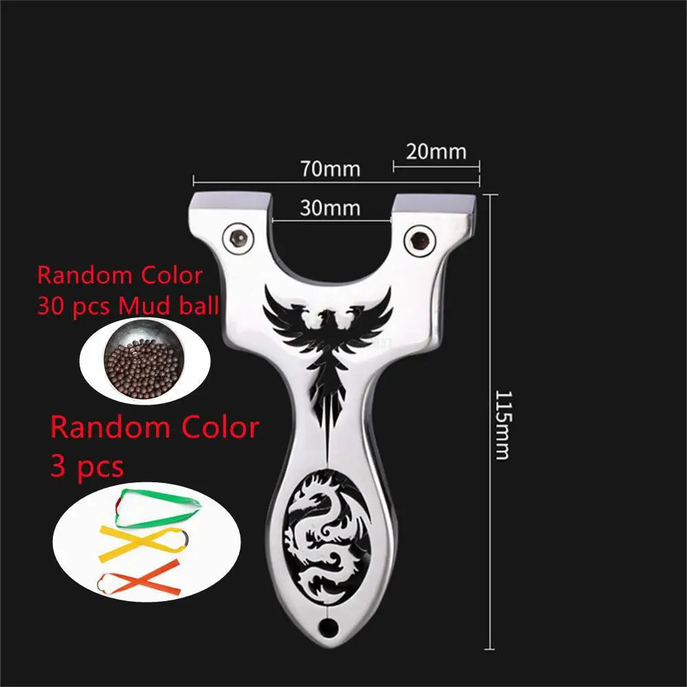 Outdoor Professional Hunting Slingshot Shooting Game Catapult High Quality Stainless Steel Catapult Rubber Band Slingshot Set