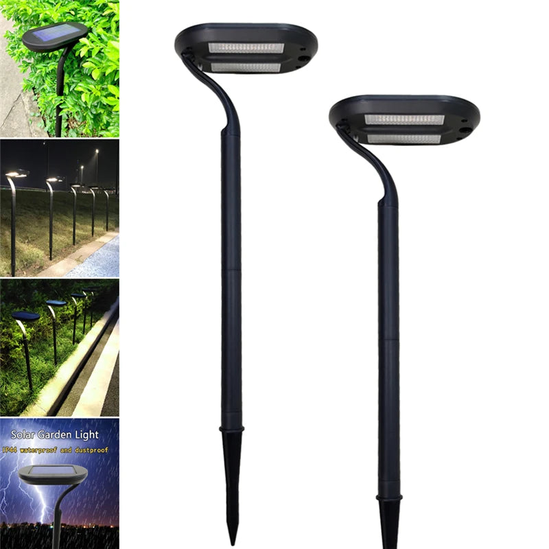 LED Solar Garden Lights Outdoor Solar Powered Lamp Waterproof Landscape Lighting For Pathway Patio Yard Lawn Lamp Decoration 2pc