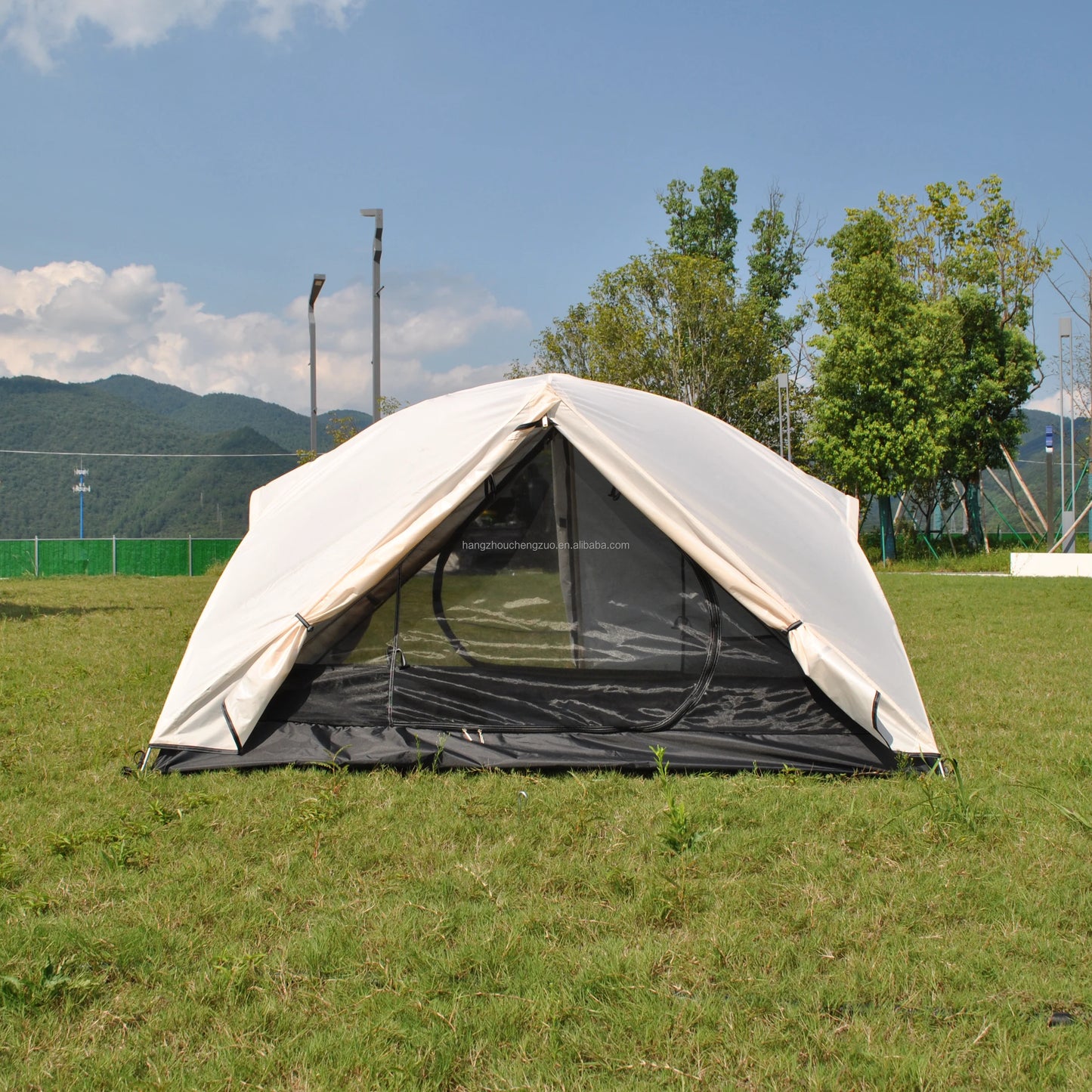 Ultralight 2 Person Cot Tent for Camping Ground Bed Tent with Footprint Bed Not Included the Bed