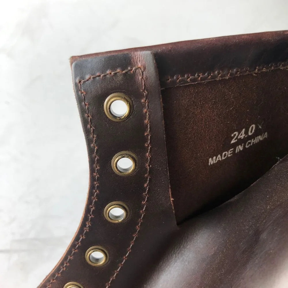 XW318 RockCanRoll Super Quality Size 35-52 Handmade Goodyear Welted Durable Italian Cowhide Boot Custom Made Available