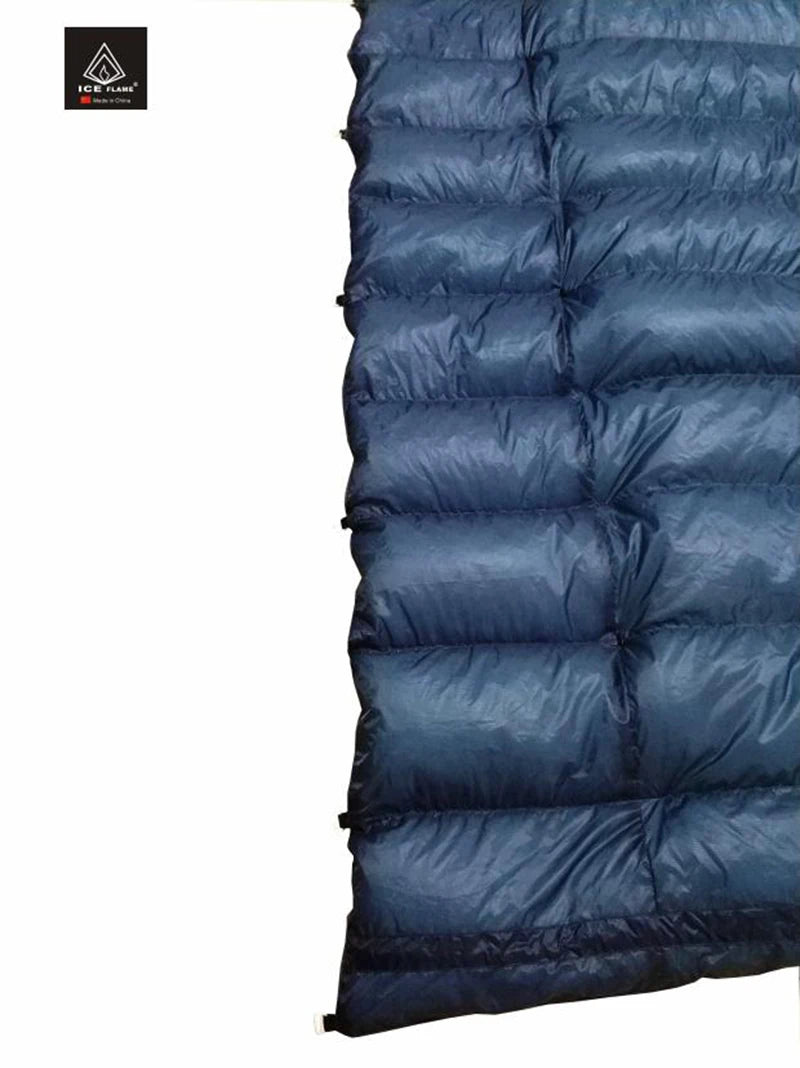 Ice Flame IF506 7D 3 Season 800FP 90% White Goose Down Sleeping Bag Blanket Sleeping Quilt Underquilt For Hammock Camping