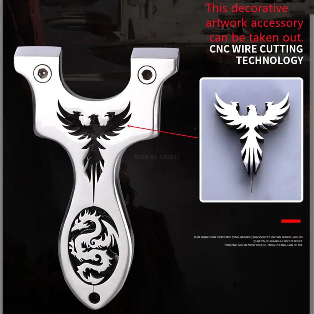 Outdoor Professional Hunting Slingshot Shooting Game Catapult High Quality Stainless Steel Catapult Rubber Band Slingshot Set