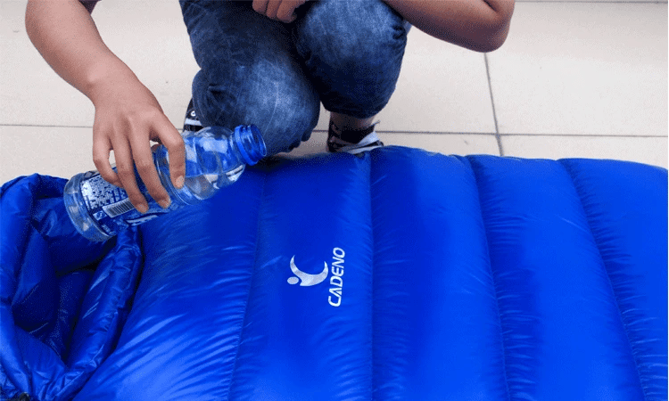 CADENO White Goose Down Filled Adult Mummy Style Sleeping Bag Fit for Winter  Autumn Thermal 10Kinds of Thickness Camping Travel