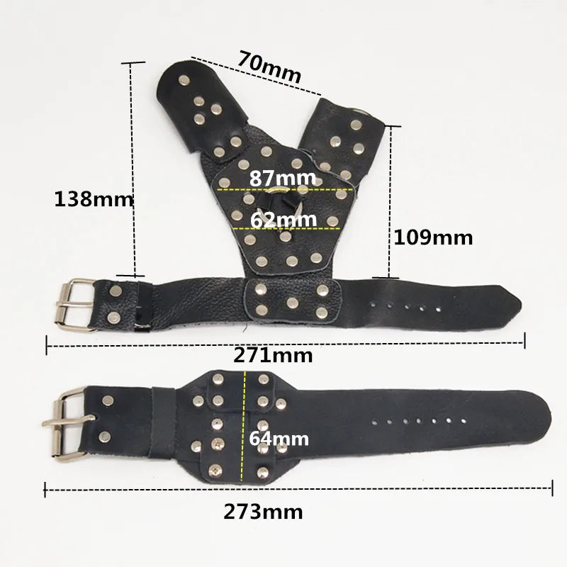 Professional Fishing Slingshot Kit with Arrowheads Wrist Support Rocket Slingshot Catapult for Fishing and Hunting Outdoor Games